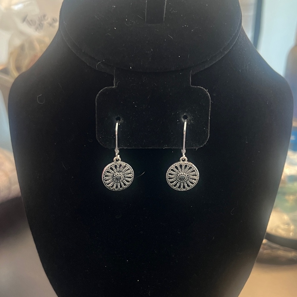 Chic Silver Drop Earrings